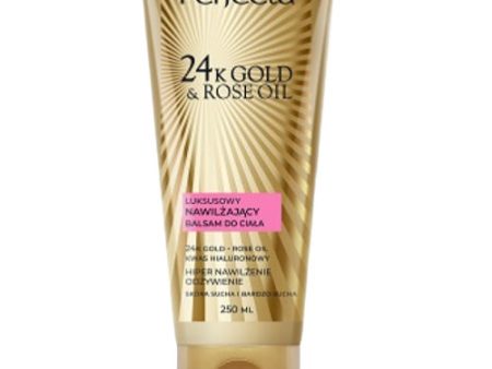 24K Gold & Rose Oil luksusowy nawilżający balsam do ciała 200ml For Cheap