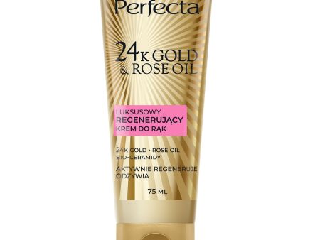 24K Gold & Rose Oil luksusowy regenerujący krem do rąk 75ml Discount