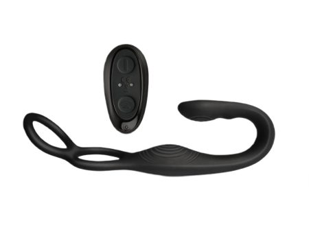 The-Vibe stymulator prostaty z podwójnym ringiem i pilotem Black Hot on Sale