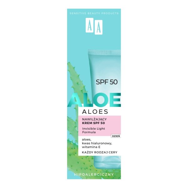 Aloes nawilżający krem SPF50 40ml For Cheap