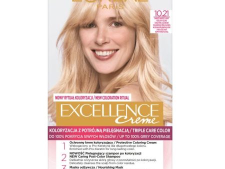 Excellence Creme farba do włosów 10.21 Bardzo Bardzo Jasny Perłowy Blond Online now