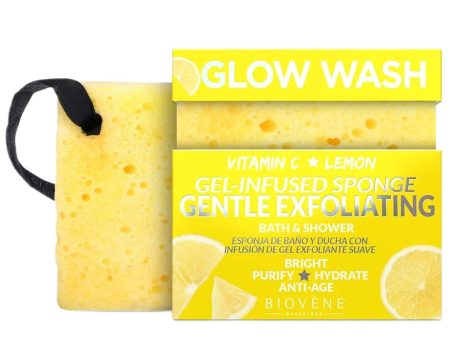 Glow Wash delikatnie złuszczająca gąbka z witaminą C 75g Discount