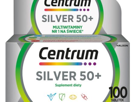 Silver 50+ multiwitaminy suplement diety 100 tabletek Sale