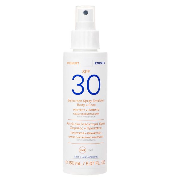 Yoghurt Sunscreen Spray Emulsion Body + Face emulsja ochronna w sprayu do ciała i twarzy SPF30 150ml Online