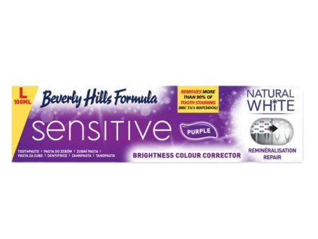 Natural White Sensitive Purple Toothpaste wybielająca pasta do zębów nadwrażliwych 100ml For Discount