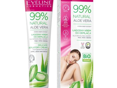 99% Natural Aloe Vera krem do depilacji rąk nóg i bikini 125ml Hot on Sale