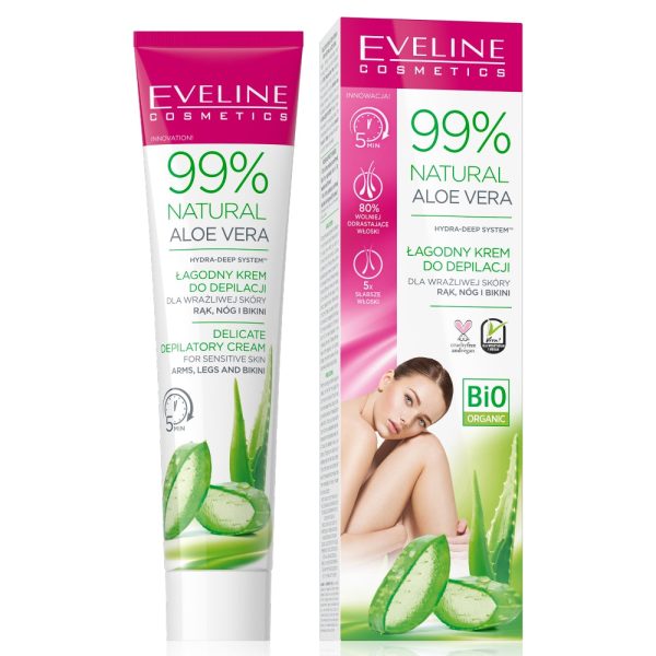 99% Natural Aloe Vera krem do depilacji rąk nóg i bikini 125ml Hot on Sale