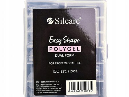 Easy Shape Polygel formy do akrylożelu Clear Dual Form 100szt. Supply