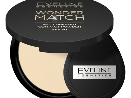 Wonder Match matowy puder prasowany z filtrem ochronnym SPF30 01 Light Beige 8g Discount