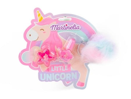 Little Unicorn Key Chain Set zestaw lakier do paznokci + błyszczyk do ust + breloczek Discount