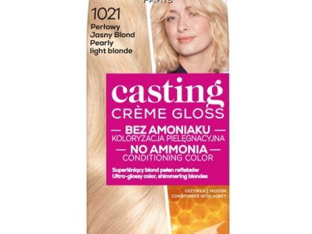 Casting Creme Gloss farba do włosów 1021 Jasny Perłowy Blond Discount