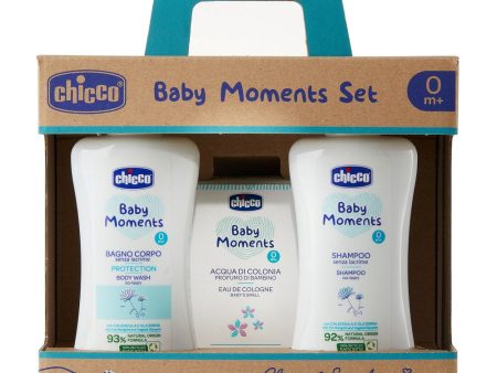 Baby Moments zestaw płyn do kąpieli 200ml + szampon 200ml + woda toaletowa 100ml Hot on Sale