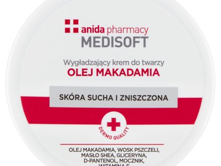 Medisoft wygładzający krem do twarzy olej makadamia 100ml on Sale