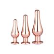 Gleaming Love Rose Gold Pleasure Plug Set zestaw korków analnych 3szt. For Cheap