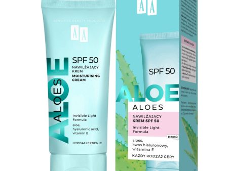 Aloes nawilżający krem SPF50 40ml For Cheap