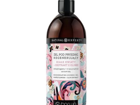 Natural Expert regenerujący żel pod prysznic Białe kwiaty + ekstrakt z oliwki 480ml Online now