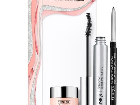 Give Eyes A Lift zestaw High Impact Zero Gravity™ Mascara 8ml + Quickliner™ For Eyes Intense Black 0.14g + All About Eyes™ 5ml Hot on Sale