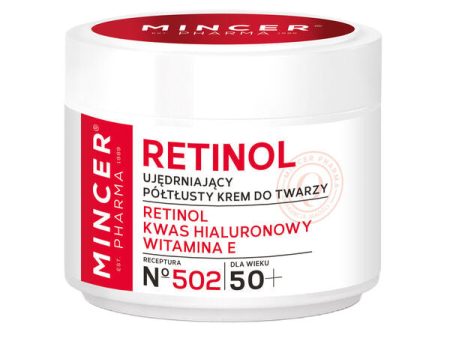 Retinol 50+ ujędrniający półtłusty krem do twarzy No.502 50ml Sale