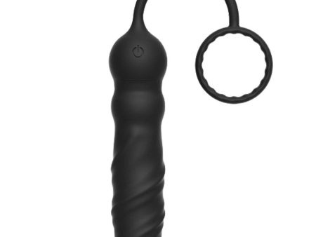 Deep Seeker Plug Anal korek analny i pierścień na penisa Black For Discount