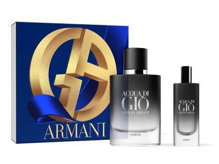 Acqua di Gio Pour Homme zestaw perfumy spray 75ml + perfumy spray 15ml For Sale