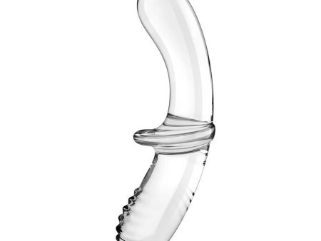 Double Crystal dildo szklane Transparent Fashion